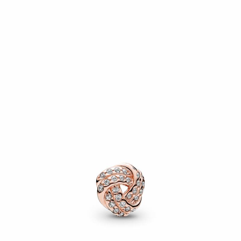 Pandora Rose™ Sparkling Love Knot Petite Locket Charm Egypt YI9281730